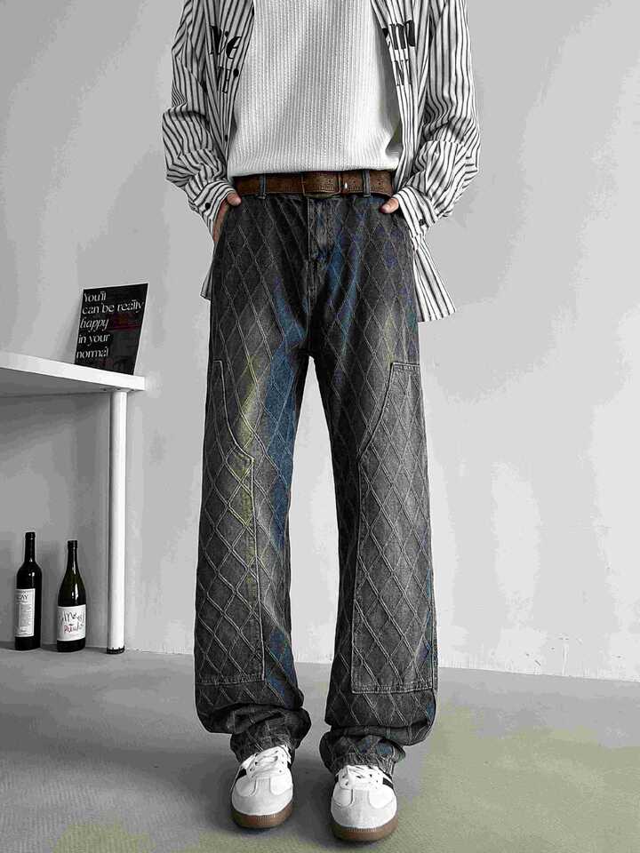 Unisex Casual Daily Denim Jeans - Image 1