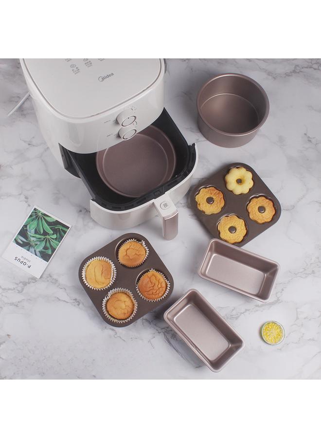 Bluejw Air Fryer Matching Baking Tools Household Small Oven Baking Cake Mold Non-stick Pizza Tray Toast Box - Image 2