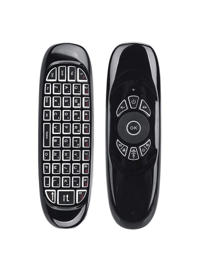 C120 RGB 7 Color Backlight Fly Air Mouse Wireless Backlit Keyboard G64 Rechargeable 2.4G Smart Remote control for Android Tv Box Keyboard Accessories - Image 1