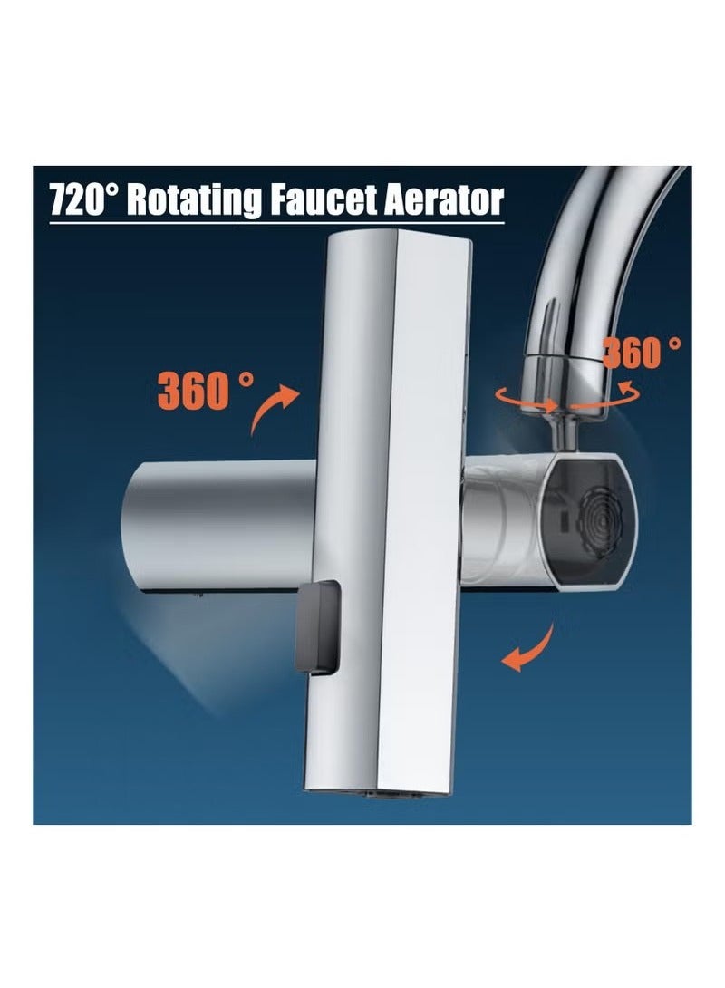 Beauenty 3 in 1 New Waterfall Kitchen Faucet Extender, Faucet Extender for Kitchen Sink, Swivel Waterfall Kitchen for Washing Vegetable Fruit - Image 4