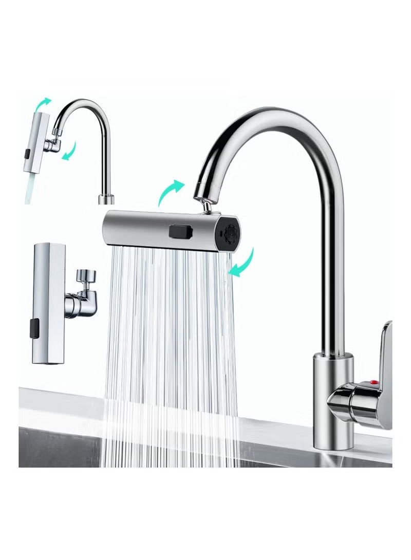 Beauenty 3 in 1 New Waterfall Kitchen Faucet, Touch Kitchen Faucet, Faucet Extender for Kitchen Sink, Swivel Waterfall Kitchen Faucet for Washing Vegetable Fruit - Image 1