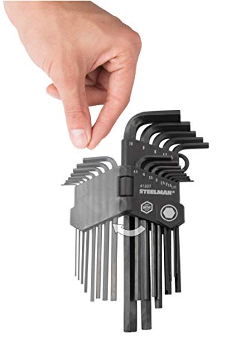 Steelman 13-Piece Long Arm Hex Key Wrench Set, Metric (MM), Extended Length Driver Shafts for Long Reach, Chamfered Ends, Durable Steel Resists Distortion - Image 5