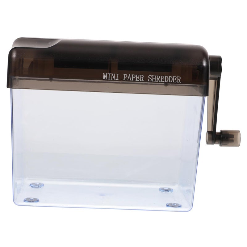 Compact Mini Manual Paper Shredder Lightweight Portable Home Office Use - Image 2