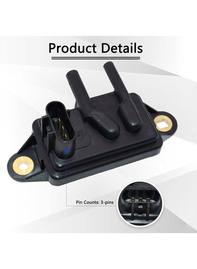 KEJSTED EGR Valve Pressure Feedback Sensor DPFE15 Compatible with 94-10 Ford Expedition Focus Escape F150 Mercury Lincoln Town Car Mazda Truck F77Z9J460AB 1L3Z9J460AA F48E9J460BA VP8T EPS4 - Image 2