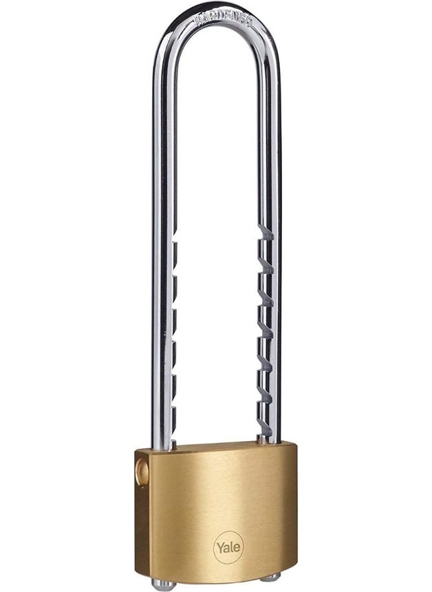 Yale Ring Adjustable Brass Padlock 50 mm Two Way Silver - White 1 Piece  - Image 2