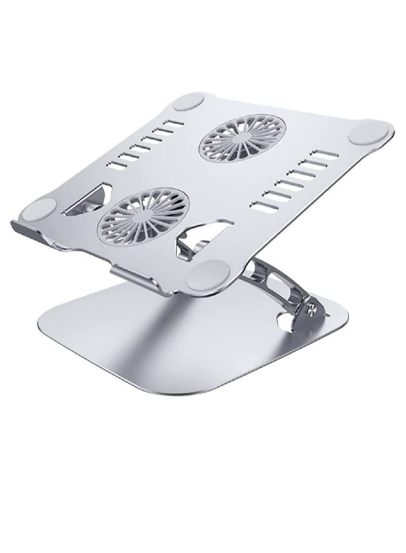 GENNEXT Laptop Cooling Stand with two Fan Computer Laptop Cooler Riser Compatible for 10- 15Inch Notebooks Tablets - Image 1