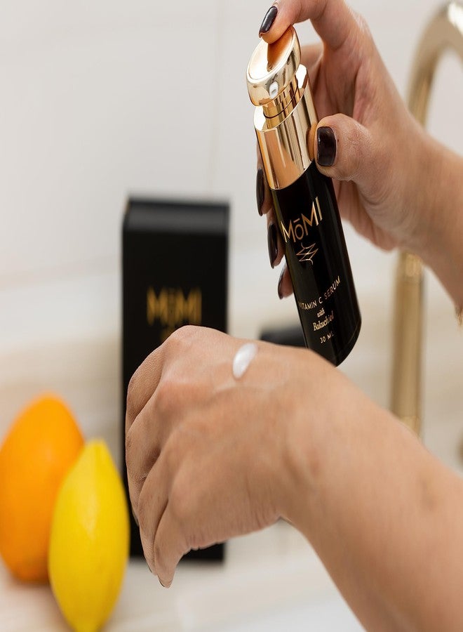 Momi MōMI Vitamin C Serum with Bakuchiol. Brightening, firming, helps with hyperpigmentation. Contains 20% THD Ascorbate, HA, Ferulic Acid, Vitamin E and Bakuchiol, - Image 3