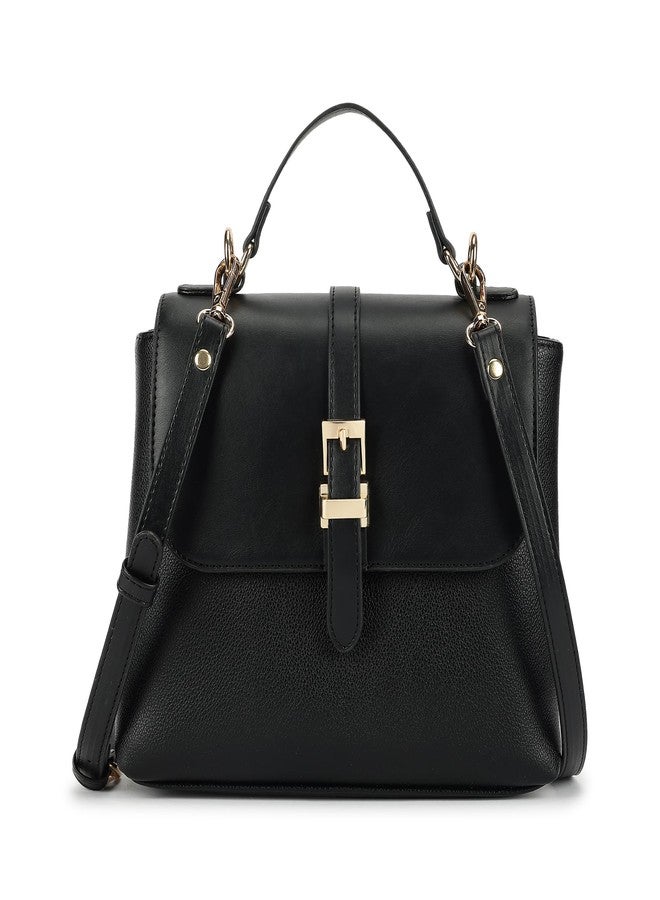 Fastrack Mini Vibe Satchel for Women| Small Faux Leather Satchel with Buckle & Button Lock | Crossbody or Top Handle Options | 3.95L Stylish Handbag for Everyday Adventures | Small Satchel Bag for Girls and Women - Image 1