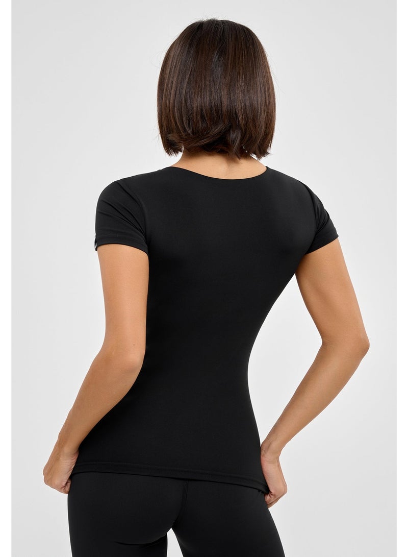 بونا فيدي تيشيرتات بونا فايد نسائية - بلوزات صيفية نسائية - تيشيرت مريح بأكمام قصيرة - Image 2