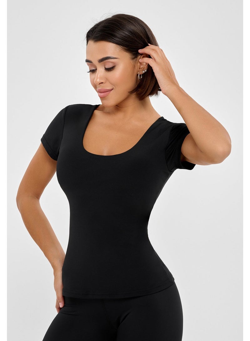 بونا فيدي تيشيرتات بونا فايد نسائية - بلوزات صيفية نسائية - تيشيرت مريح بأكمام قصيرة - Image 3