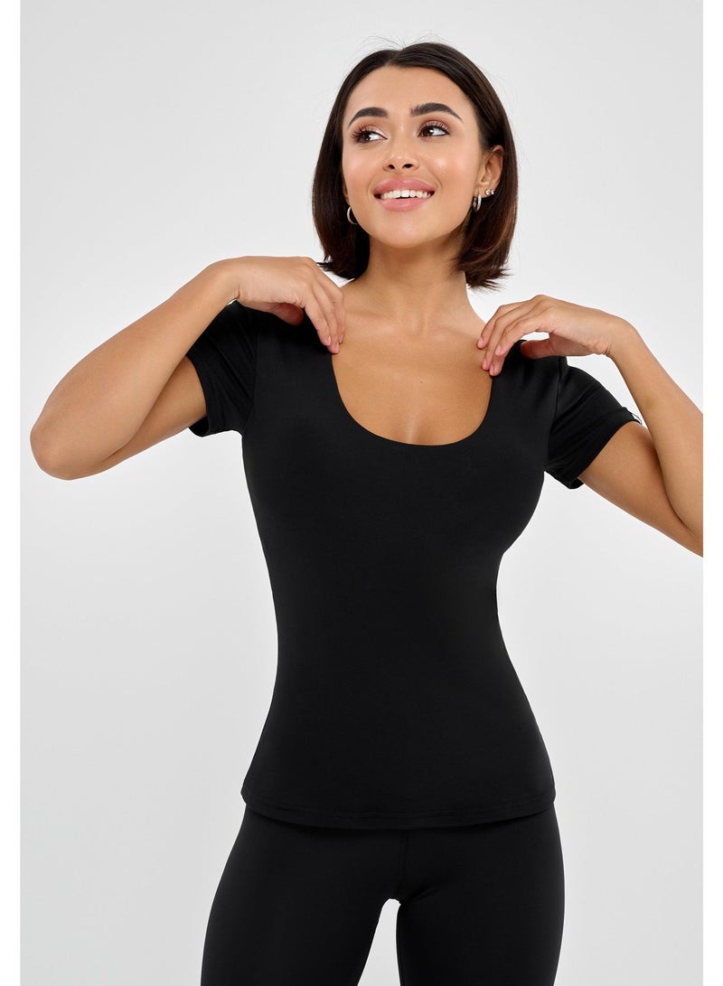 بونا فيدي تيشيرتات بونا فايد نسائية - بلوزات صيفية نسائية - تيشيرت مريح بأكمام قصيرة - Image 4