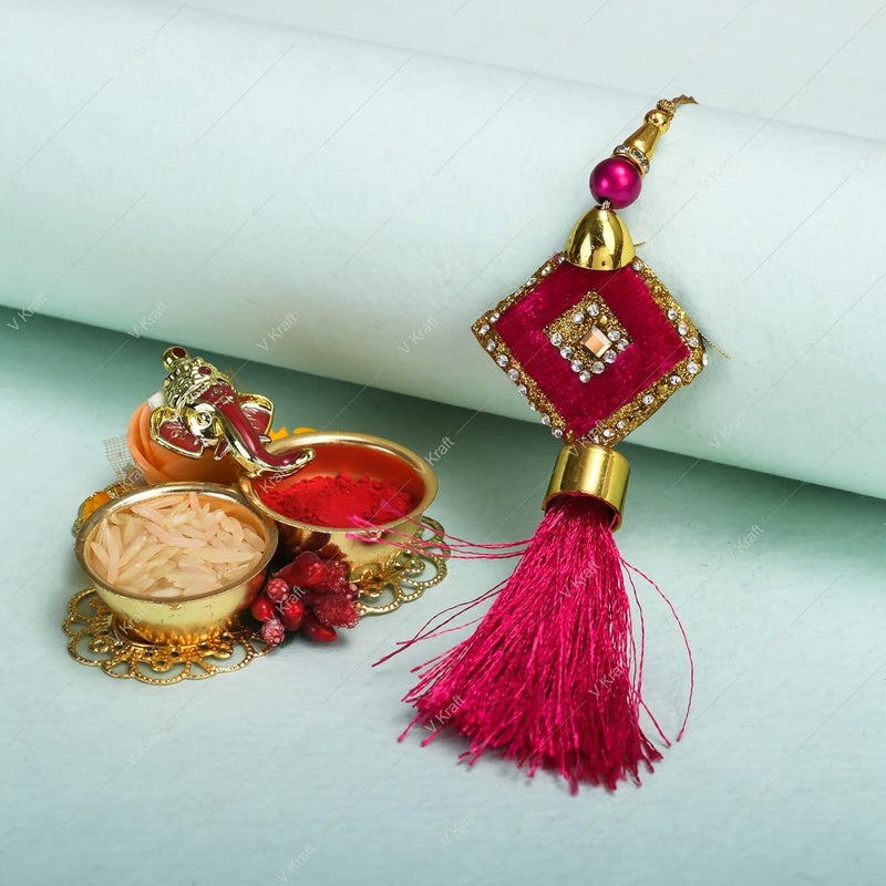 V Kraft WORLDS BEST BRO SISTER Printed sipper bottle with Designer Rakhi for BROTHER SISTER with roli chawal for Tilak and Rakhi Special Wishes Card 600 ml rakhi combo 01 - Image 2