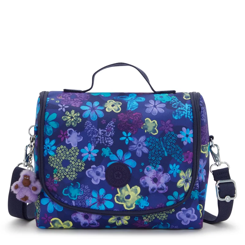 كيبلينغ Kipling  New Kichirou Dark Flwr Stamp Large LunchBag with Trolley Sleeve I5749-4FM