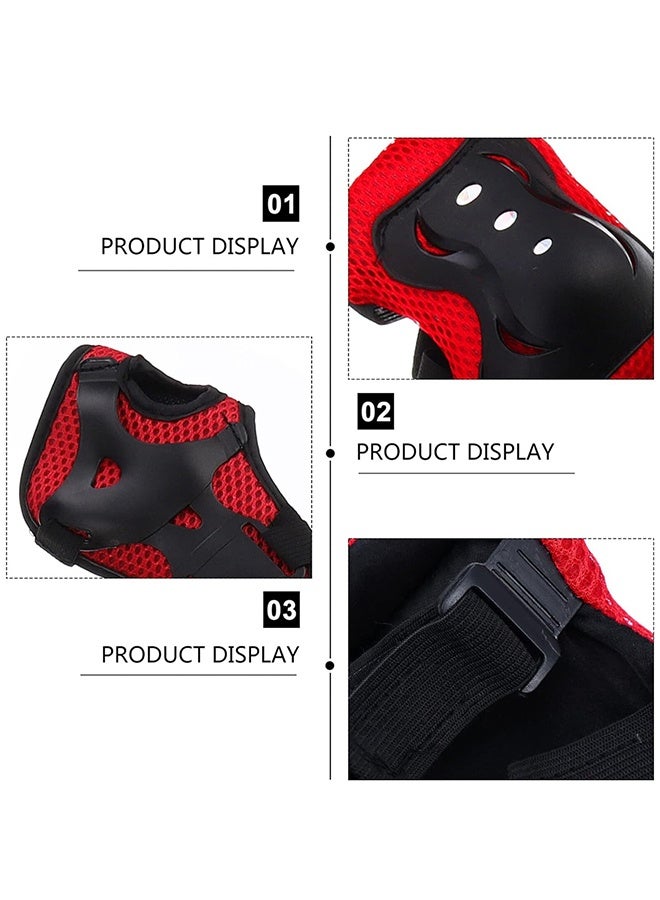 UETEEY Kids Protective Gear Adjustable Protective Helmet,Kids Helmet Knee Elbow Pads Wrist Guard Sport Protective Gear Adjustable Scooter Skateboard Roller Bike Skate Cycling Safety Set - Image 3