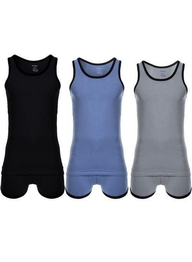 Cottonil - Set Of (3) Sleevless & Boxer - For Men