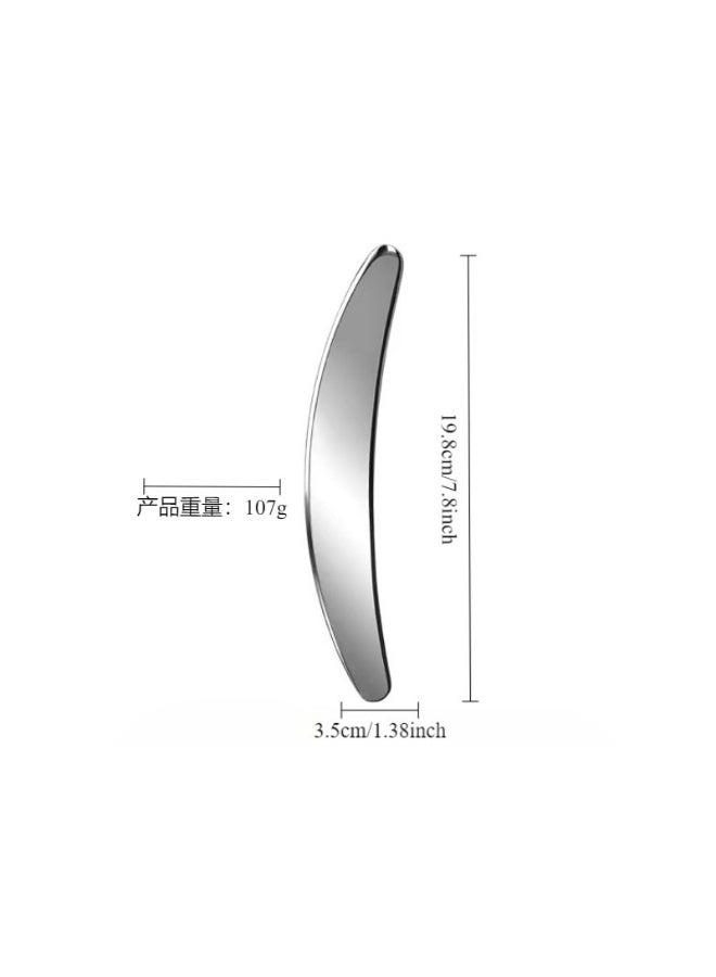 Stainless Steel Gua Sha Scraping Massage Tool - IASTM Tools Great Soft Tissue Mobilisation Tool (Sickle Shape)