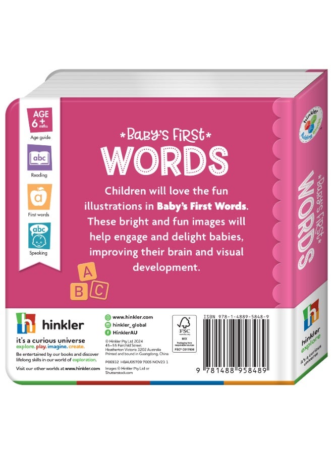 Hinkler Baby's First Words | 24 Pages | Learning Book| Bright Picture & Words |  Age 0-3 - Image 5