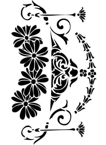 Artebella D-7 Stencil D Series 20x30 cm