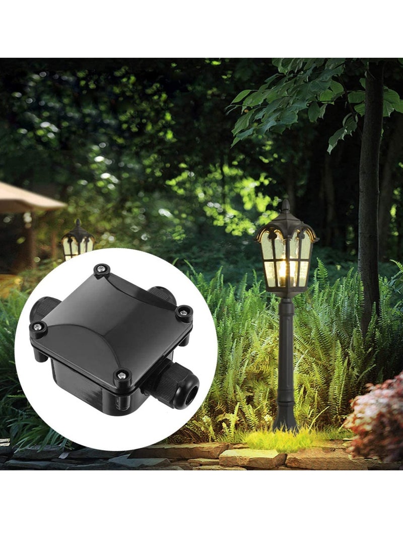 SOLARAE Waterproof External Junction Box 5pcs Plastic Waterproof Electrical Junction Box Waterproof IP68 3 Way Outdoor Cable Connectors Power Cord Connector Protection - Image 5