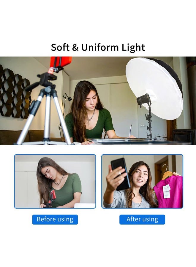 Selens 51 Inch Photography Umbrella Diffuser Soft Cloth for Compatible with 51" Silver Photo Umbrella for Photo Studio Flash Speed Light (Umbrella not Included) - Image 5