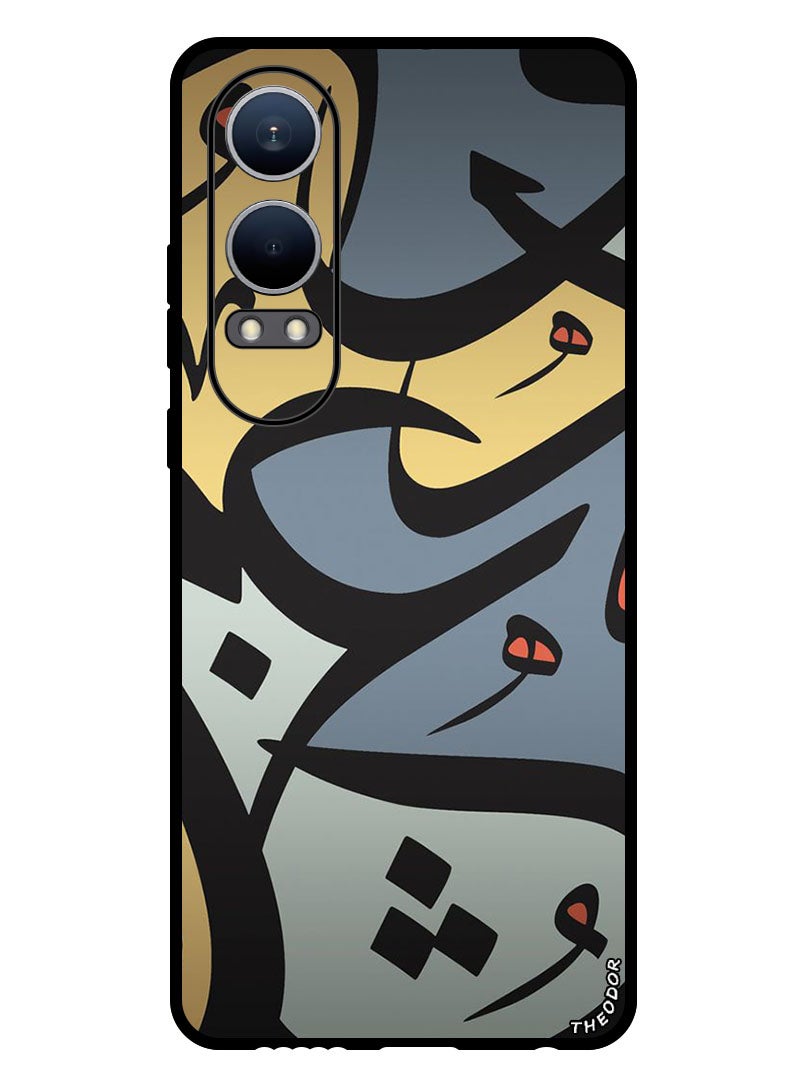 Theodor Protective Case Anti Scratch Shock Proof Bumper Cover For Oppo K12x (China) Caligraphy 1 - Image 1