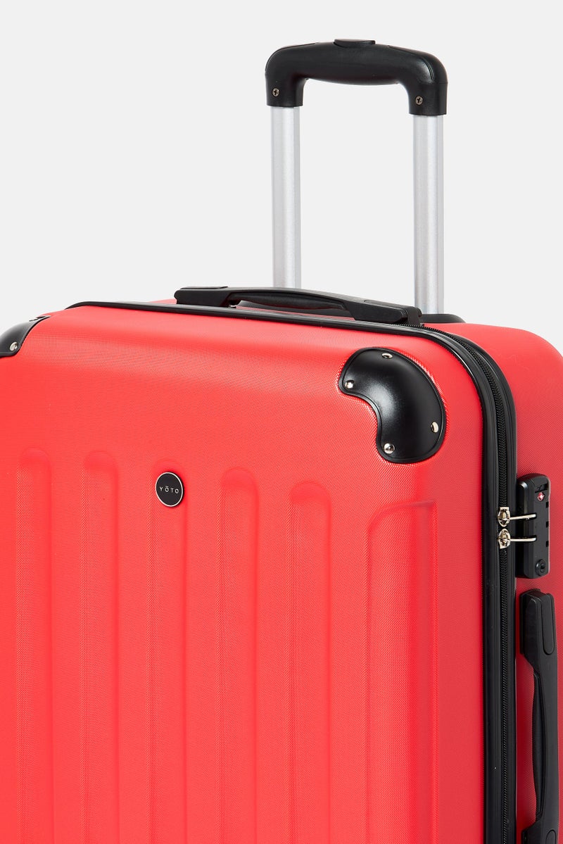 YOTO 22-Inch Expandable Hardshell Check in Spinner, Red  - Image 4