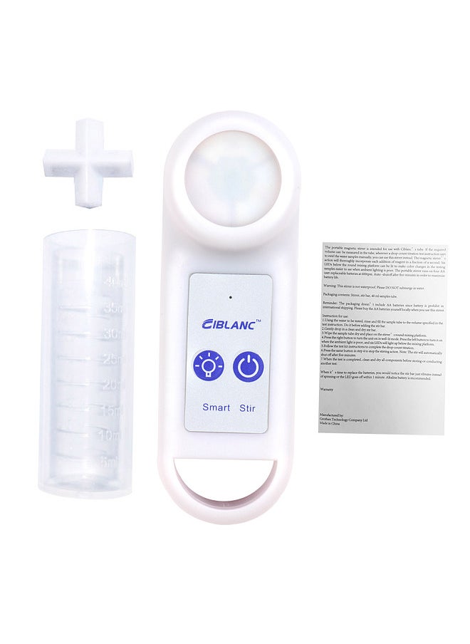 Generic - Portable Laboratory Magnetic Stirrer Mixer with Cross Type Stir Bar Max. Stirring Capacity 50ml Batteries Operated Experiment Equipments - Image 1