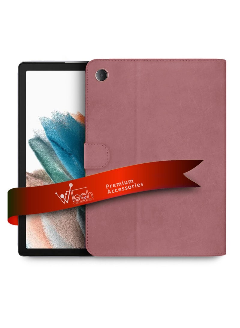 Wtech PU Leather Magnetic Closure Flip Case Cover For Samsung Galaxy Tab A8 10.5 Inch 4G 2021 X200 X205 Rose Gold - Image 1