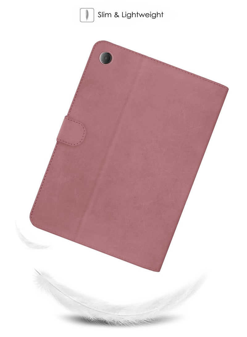 Wtech PU Leather Magnetic Closure Flip Case Cover For Samsung Galaxy Tab A8 10.5 Inch 4G 2021 X200 X205 Rose Gold - Image 5