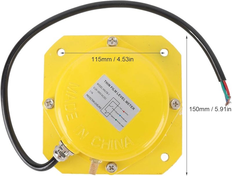 مقياس مستوى فيلم رفيع من الفولاذ المقاوم للصدأ، مفتاح كاشف، 24-380 فولت، لصوامع الأسمنت وصوامع الحبوب - Image 3
