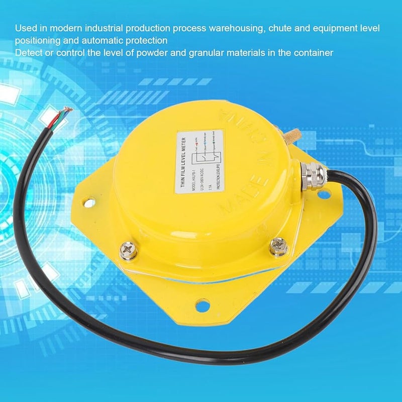 مقياس مستوى فيلم رفيع من الفولاذ المقاوم للصدأ، مفتاح كاشف، 24-380 فولت، لصوامع الأسمنت وصوامع الحبوب - Image 5