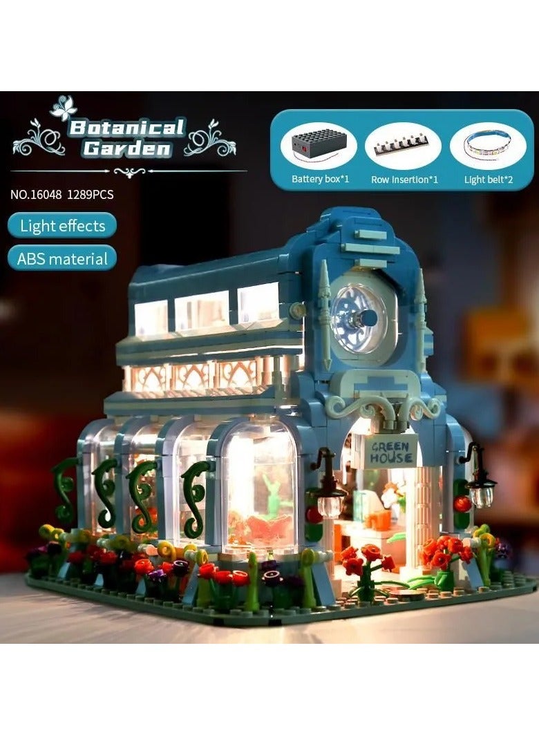 mould king Building Sets, Mini World Building Blocks kit, Building Blocks for Kids，Plant Flower House Series building Toy Models, children's toys, 8+1289 PCS, Mould King 16048  - Image 1
