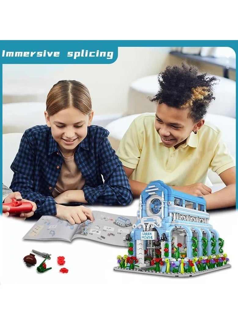 mould king Building Sets, Mini World Building Blocks kit, Building Blocks for Kids，Plant Flower House Series building Toy Models, children's toys, 8+1289 PCS, Mould King 16048  - Image 3