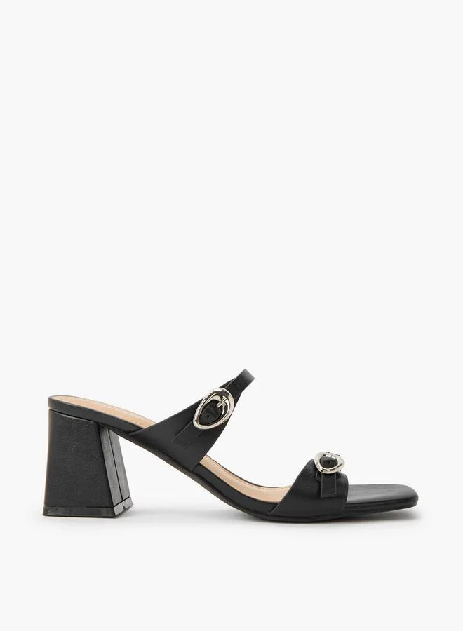 Celeste BLACK Women Block Heel Sandals for Women | Best Price UAE