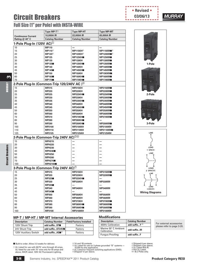 Murray MP115 15-Amp Single Pole Type MP-T Circuit Breaker - Image 2