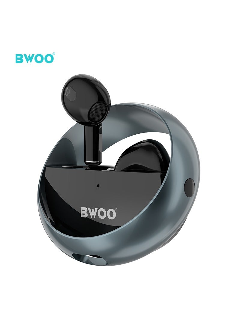 BWOO True Stereo Wireless Earphone Black - Image 1