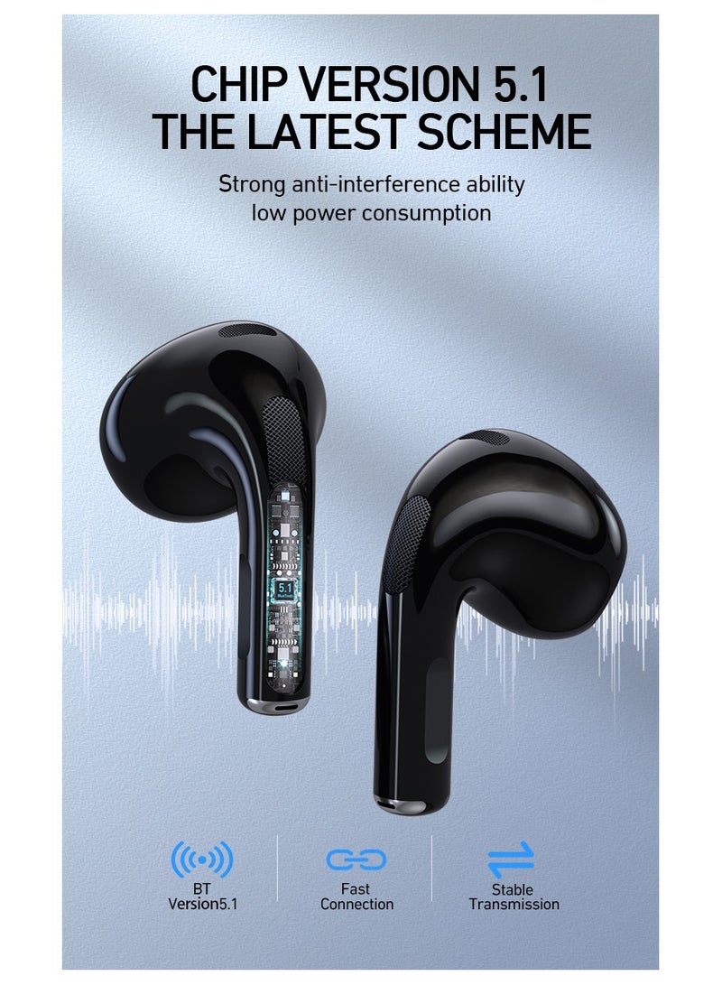 BWOO True Stereo Wireless Earphone Black - Image 3