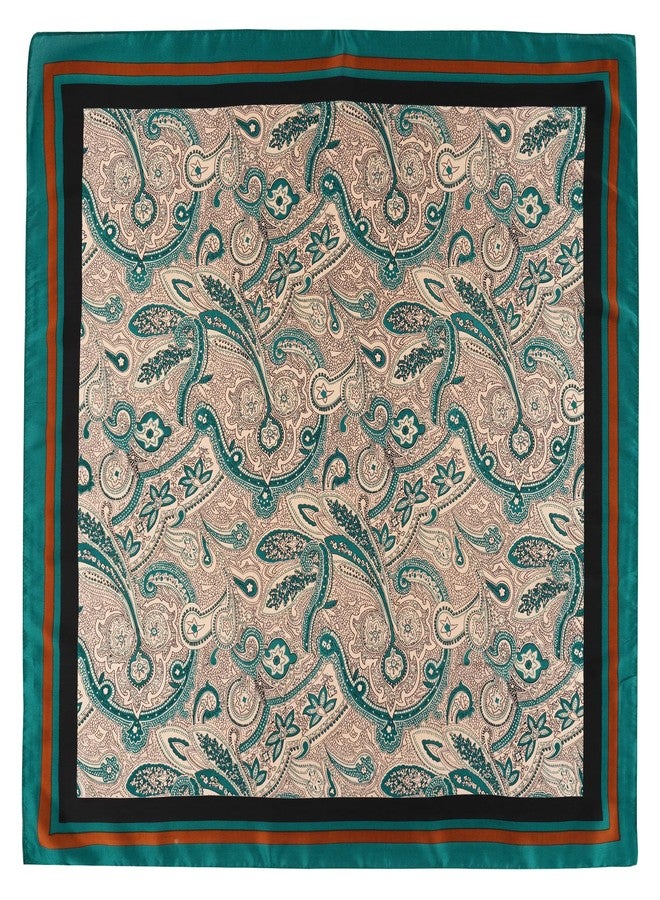 جيرينلي منديل رجالي أنيق من جيرينلي، مزين بنقشة بيزلي، مصنوع من الساتان، بتصميم مربع أنيق. - Image 2