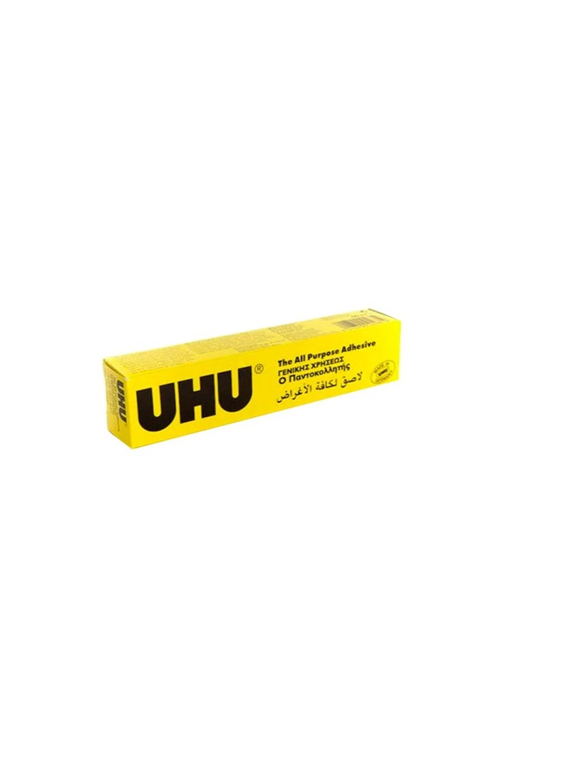 UHU - All Purpose Adhesive The Tried And Tested Universal Glue For Almost All Gluing Cases Like Crafts And Repair Tube 125 ml Transparent - Image 1
