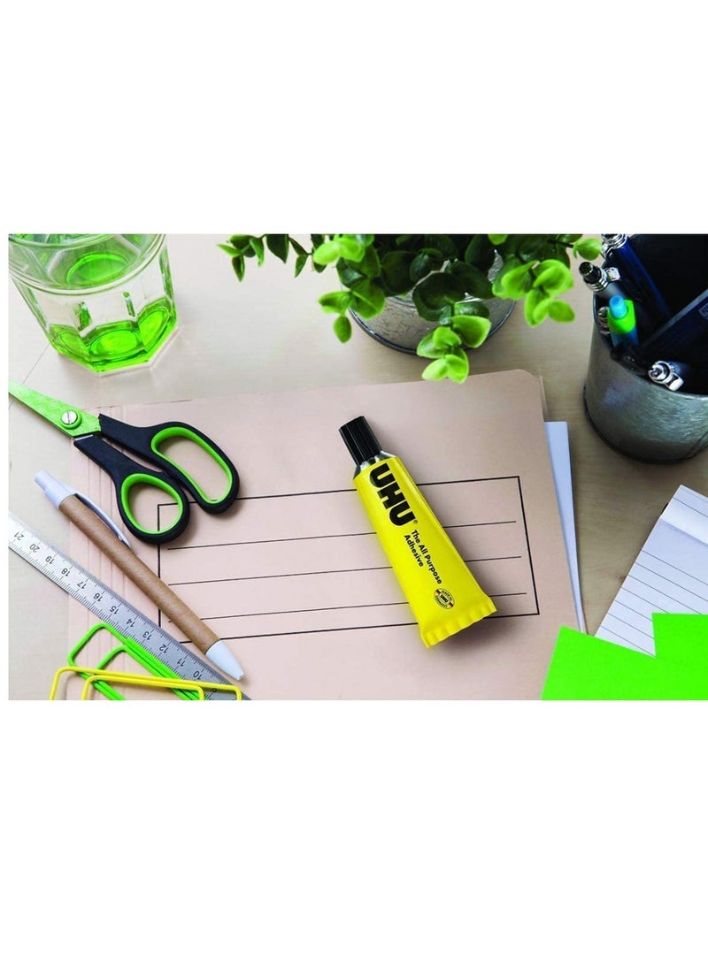 UHU - All Purpose Adhesive The Tried And Tested Universal Glue For Almost All Gluing Cases Like Crafts And Repair Tube 125 ml Transparent - Image 1