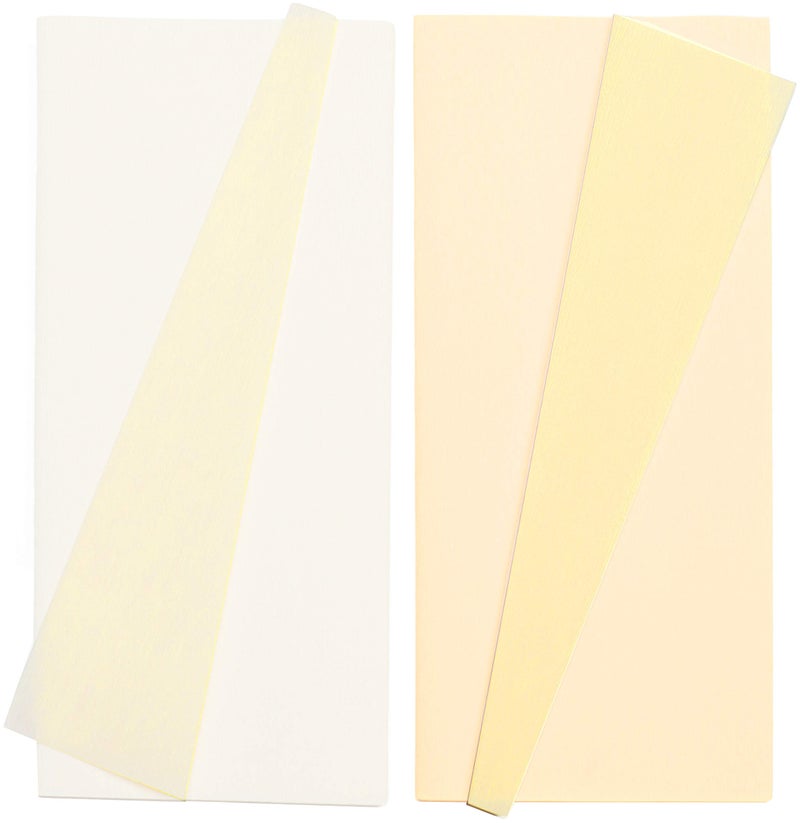 Lia Griffith LG11026 Double-Sided Crepe Paper, White & Vanilla, Vanilla & Chiffon