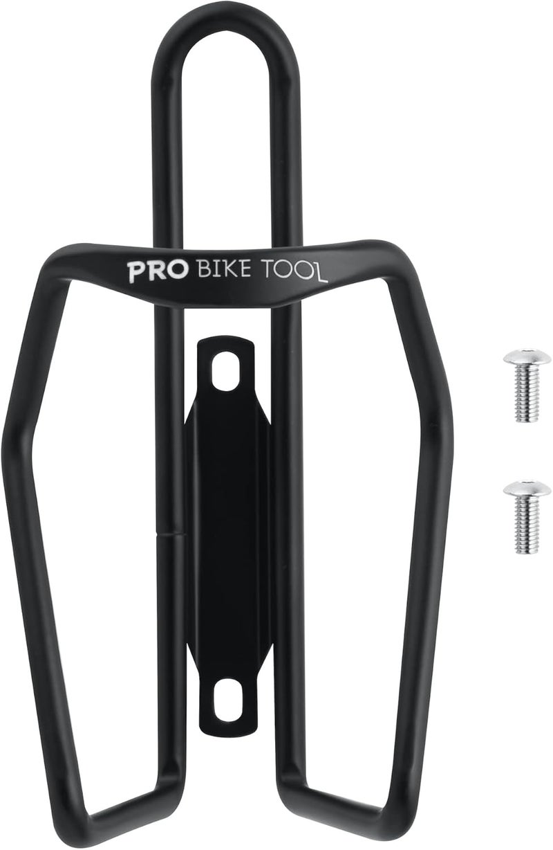 Pro Bike Tool Bike Water Bottle Holder, Lightweight, Strong Aluminum Bicycle Water Bottle Cage in a Modern Tubular Design, Bike Bottle Holder for Road and Mountain Bikes (MTB) - Universal Bottle Cage - Image 1