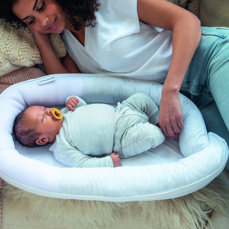 babymoov Babymoov Doomoo Cocoon Spare Cover – white organic cotton - Image 2
