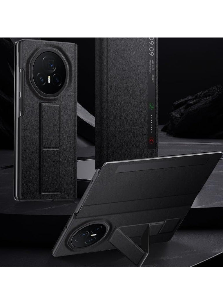 general Case for Honor Magic V3 (2024),Magnetic Anti-fall Shockproof Flip Case,Leather Ultra-Thin Protective Cover with Auto Sleep/Wake and Wrist Strap - Image 3