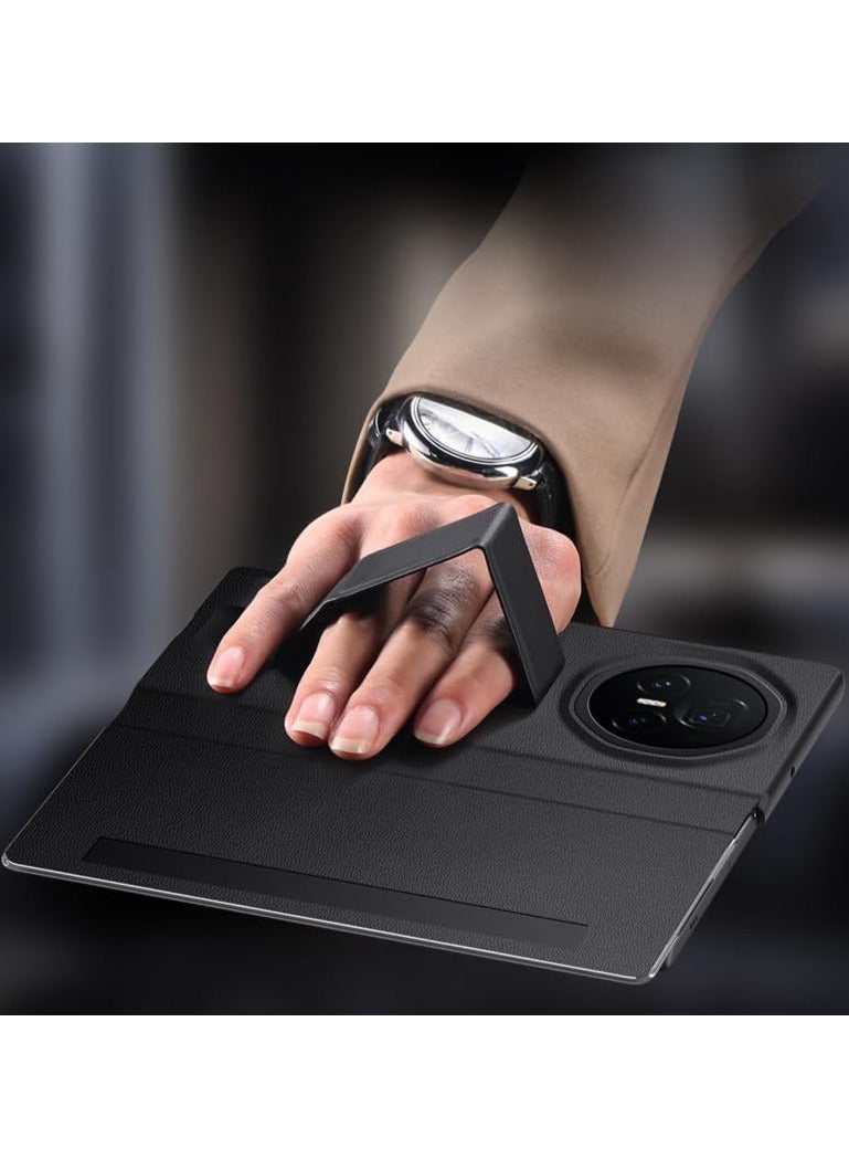 general Case for Honor Magic V3 (2024),Magnetic Anti-fall Shockproof Flip Case,Leather Ultra-Thin Protective Cover with Auto Sleep/Wake and Wrist Strap - Image 4