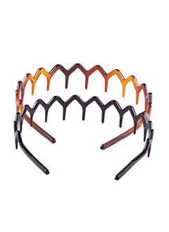 Set Of 2 Plastic Headband Zigzag Headband Sharks Tooth Hair Comb Hairband Hair Hoop Accessory For Women'S Lady Girls (Black +Brown) - pzsku/ZFA25FE2E09D716E2FFD9Z/45/_/1660656345/6266a1f9-4b71-48b7-a52b-54084f773bce