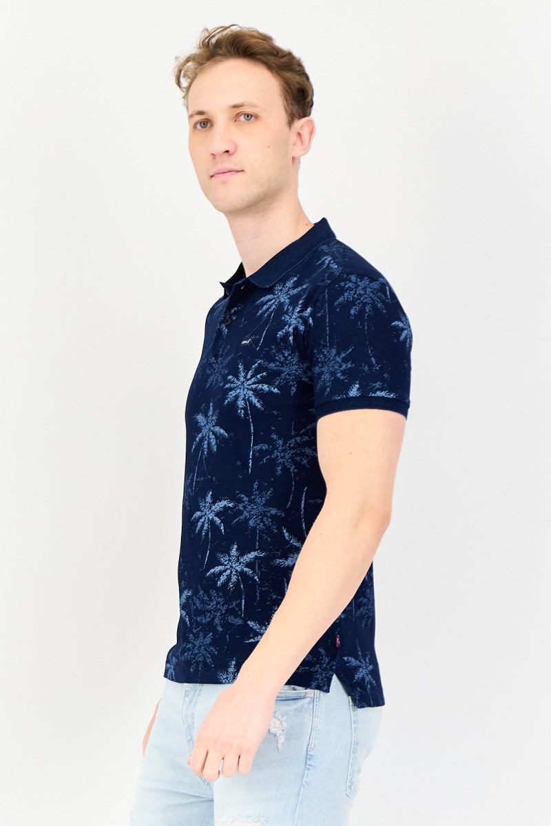 Levi's قميص بولو بأكمام قصيرة عادية للرجال، مطبوع بألوان متعددة - Image 3