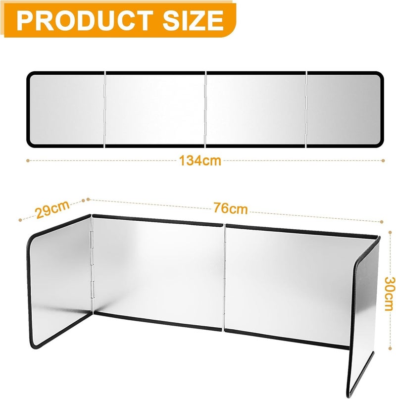 KEYOZA Splatter Guard Anti Splatter Shield Guard 4 Sided Upgraded High 30cm Height Oil Guard Nonstick Splatter Screen Folding Splatter Shield Kitchen Splashback Protector 8030cm - Image 2
