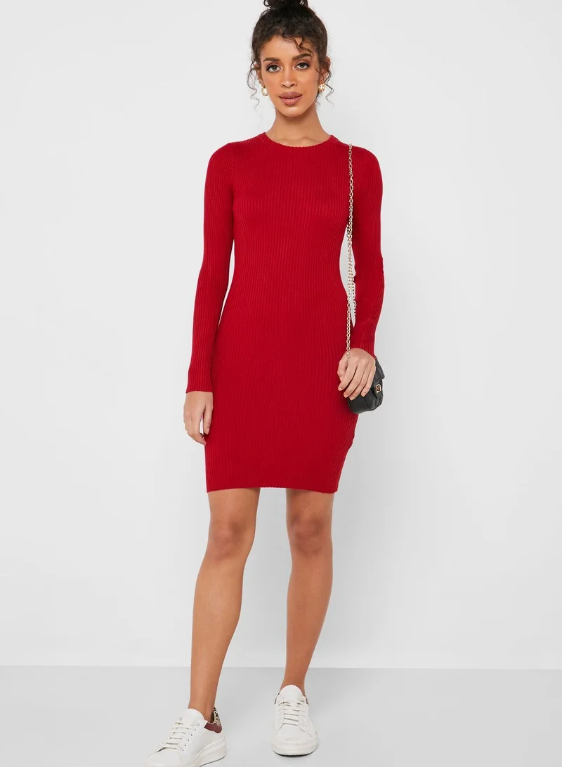 FOREVER 21 Ribbed Bodycon Sweater Dress
