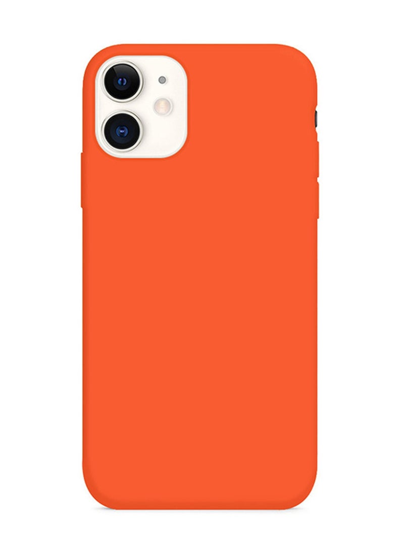 CATANES Protective Soft Silicone Case Cover for iPhone 12 mini - Orange - Image 3